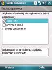 Kopia zapasowa Program Backup umożliwia wykonywanie kopii zapasowej plików i danych w urządzeniu i karcie pamięci. Możesz je także odtworzyć.