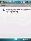Ustawienia programu Backup W celu ustawienia programu Backup 1. Na ekranie Dzisiaj stuknij Start > Programy > Kopia zapasowa.