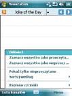 134 Menu Temat W celu użycia menu tematu: 1. Stuknij Start > Programy > NewStation. 2.