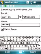 4. Wprowadź swój adres email i hasło, an następnie stuknij Dalej.