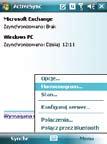 Ustawienie harmonogramu synchronizacji W celu ustawienia synchronizacji z serwerem Exchange Server: 1.