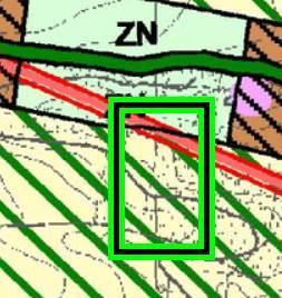 Zgodnie ze Studium: 1491, 1496 ZN (obszary zieleni nieurządzonej) 1503 M4 (obszary zabudowy
