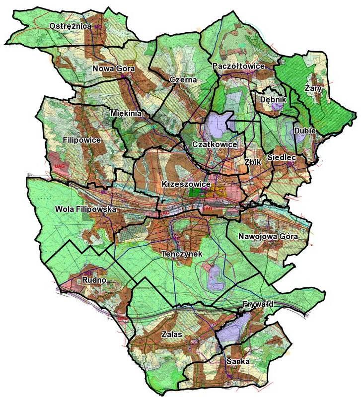 Krótki opis regionu Krzeszowice położone są około 25km na zachód od Krakowa (w stronę Katowic). Atuty środowiskowe to: sprzyjający mikroklimat, czyste powietrze, zasoby wód mineralnych.