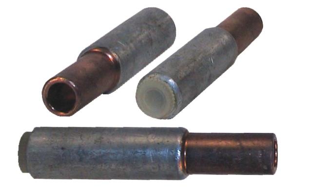 Z³¹czki i kñcówki praswane Praswana z³¹czka AlCu zgdna z DIN 40500 DVALCU W³aœciwœci Aluminium materia³ 99,5 Rura z miedzi elektrlitycznej Wymiary D4 D5 L W przypadku y³ sektrwych nale y je