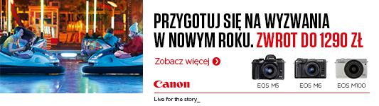 stabilizator obrazu 8-listkowa okrągła przysłona CASHBACK CANON 750 ZŁ + 100