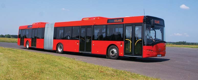 Solaris Urbino 18,75 o długości 12 m. W dobie rozrastających się obszarów metropolitalnych jednym z elementów, który ma przyciągnąć pasażerów do transportu zbiorowego, jest komfort.