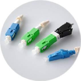 Rapid connector Złącza serii Fibrain Rapid służą do bezpośredniego zakończenia włókien kabli światłowodowych. Czas montażu konektora łącznie z przygotowaniem włókna nie przekracza 12 sekund.