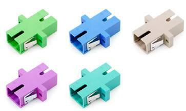 SC Adaptery światłowodowe Standard One-Piece Podstawowa seria adapterów SC o standardowych parametrach optycznych i mechanicznych, zgodnych z normami PN, IEC oraz EIA/TIA.