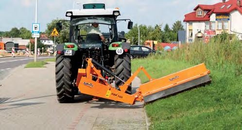 cylindra hydraulicznego na wysokość nawet do 50 cm. Po ominięciu przeszkody kosiarka samoczynnie powraca do pozycji roboczej - bez ingerencji operatora. Przeznaczenie i zalety: 1.