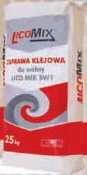 0,74 18,41 100 (4) Zu ycie: ~4,0 kg/m Lico Mix S - Uniwersalna zaprawa klejowa do styropianu i siatki Lico Mix S to uniwersalna zaprawa klejowa do mocowania p³yt izolacyjnych ze styropianu oraz do