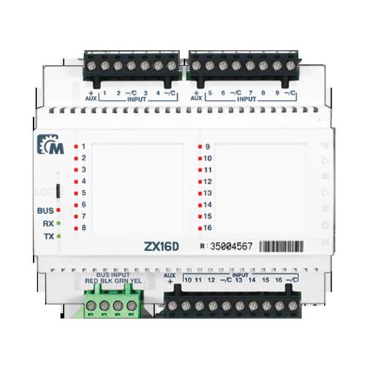 Moduły rozszerzeń EVO Moduły rozszerzeń EVO ZX8 Moduł rozszerzeń o 8 linii ZX1 Moduł rozszerzeń o 1 linię 8 adresowalnych wejść linii (16 z odwajaniem linii ATZ) 1 adresowalne wejście linii (2 z