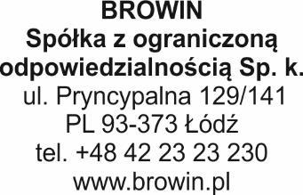 WARUNKI GWARANCJI - Gwarancja na sprawne działanie termometru udzielona jest przez firmę BROWIN na okres 12 miesięcy od daty zakupu.