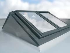 System EFR umożliwia montaż okien dachowych w zespoleniu w dachach płaskich.