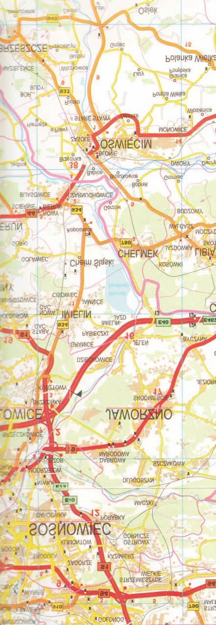 Jedlina,6 16 ubrowisko ZapadŸ 22,2 km km 26,9 km STAWY