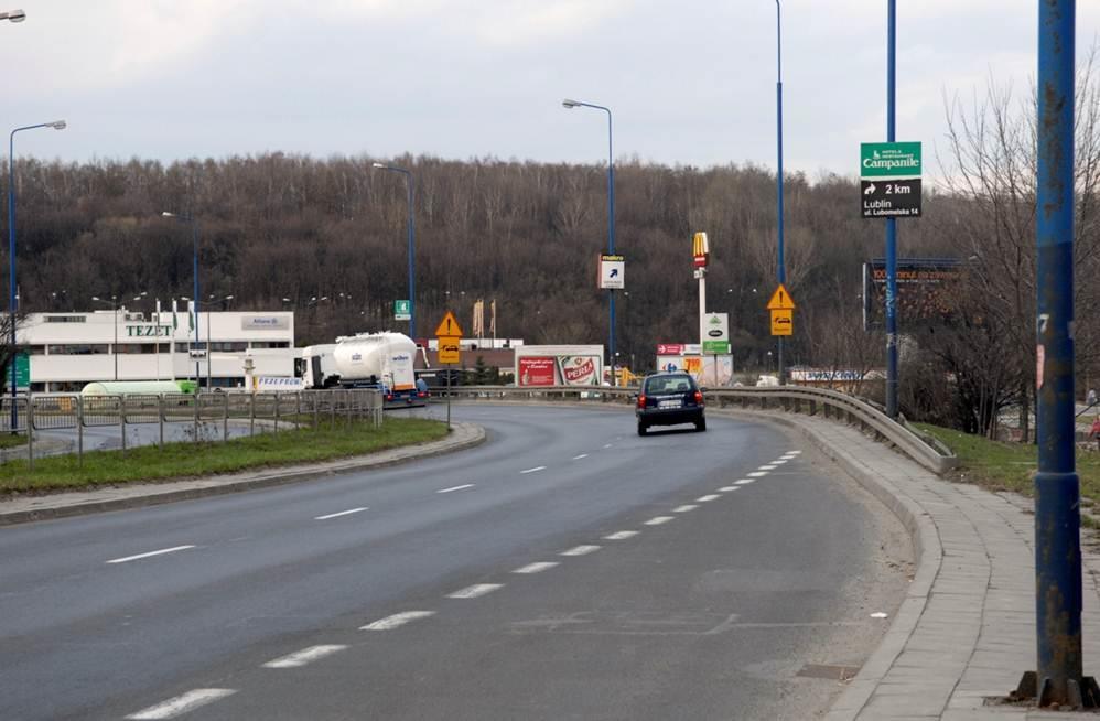 Sikorskiego dojazd do wylotówki w kierunku Warszawy, Centrum Miasta os.