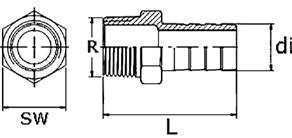 4 101,6 129 118 Wykonanie: 1.4401 / 1.