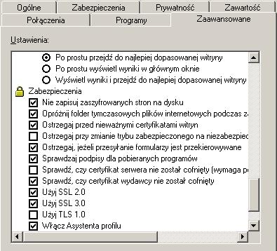 [średnio-wysoki] akceptowanie plików cookie, za wyjątkiem tych, które pochodzą od innych firm i wykorzystują Twoje informacje osobiste; W zakładce [zabezpieczenia] dla