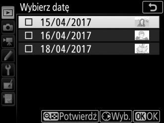 Wybierz datę: usuwanie zdjęć zrobionych wybranego dnia 1 Wybierz daty.