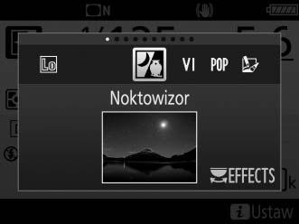 Efekty specjalne Można korzystać z efektów specjalnych podczas robienia zdjęć i nagrywania filmów.