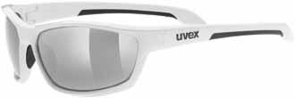 polavision uvex sportstyle 212 pola WI14A865B15 cena: 179,90 PLN* 100% UVA, UVB, UVC polavision miękkie noski miękkie końcówki zauszników pasek trzymający okulary white 53.0.632.