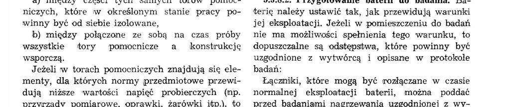 Tory główne bater naeży połączyć metaczne z konstrukcją wsporczą. Napęce p robercze o wa<t1tośc wg tab.