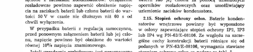zapewnć obnżene napęca na zacskach bater ub członu bater do wartośc 50 V w czase ne dłuższym nż 60 s od chw \Wyłączena.