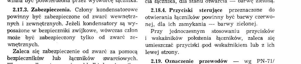 razy na dab'ę, dopuszcza sę stosowane łącznka o.napędze ręcznym. PTąd znamonowy ta kr ego łącznka pownen być równy 2-<~rotmemu prądow znamonowemu!bater. Łącznk, :p.