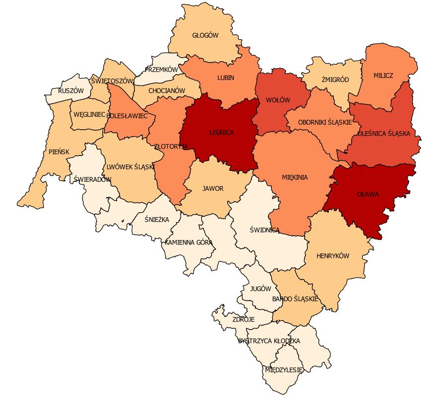 Cięcia sanitarne ogółem oraz usuwanie posuszu (bez wiatrołomów) w drzewostanach sosnowych