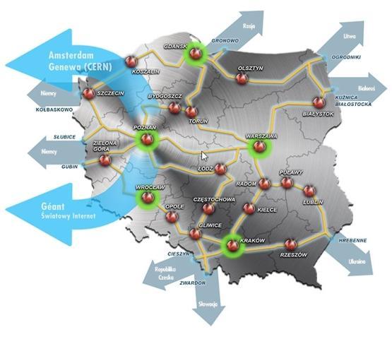 Misja PCSS Centrum e-infrastruktury Krajowa szerokopasmowa sieć naukowa PIONIER