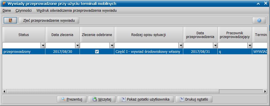 nieuprawnionej osobie, w przypadku utraty terminalu, dane osobowe w bazie danych WYWIAD Plus są szyfrowane.