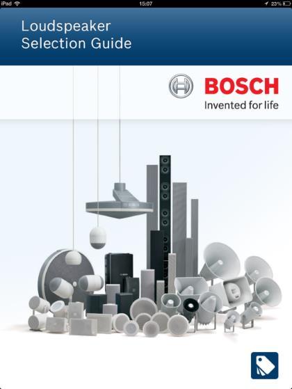 Bosch Głośniki Przewodniki wyboru głośników: 1.