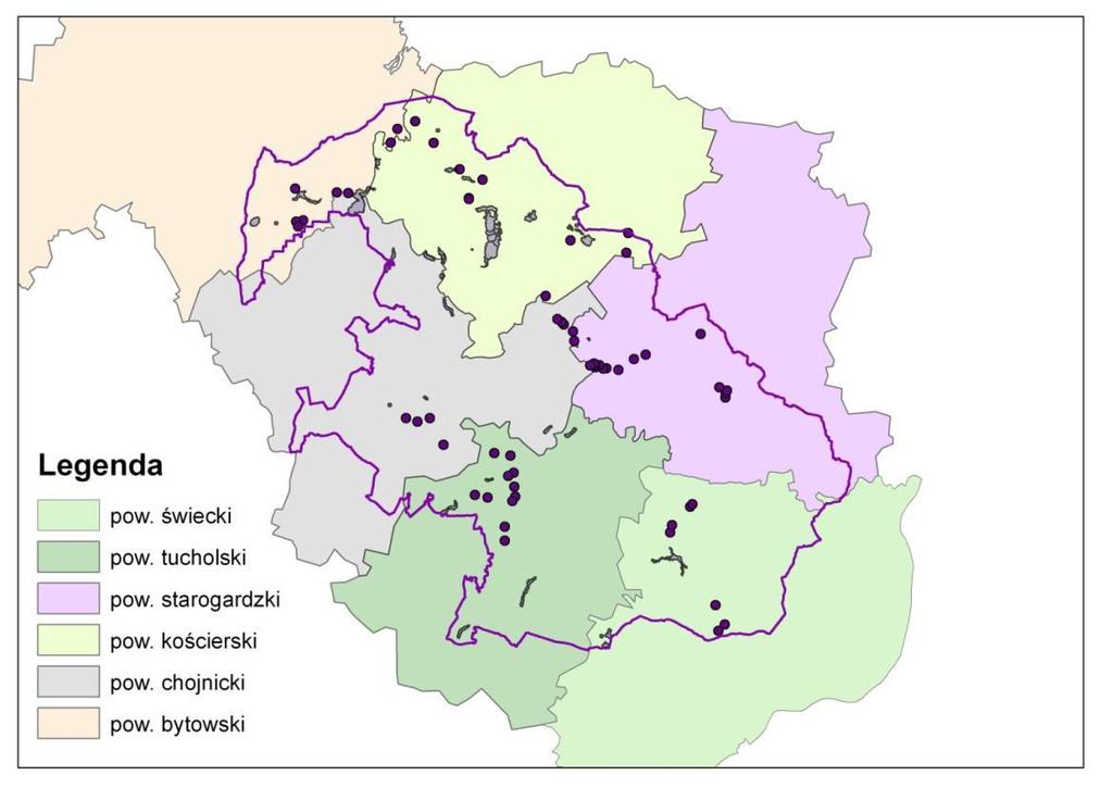 Rozmieszczenie nurogęsi Mergus