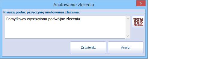 Przegląd zleceń Oprócz tego za pomocą przycisków znajdujących się w górnym panelu okna, można dokonać ręcznego wysłania zleceń i pobrania wyników badań.
