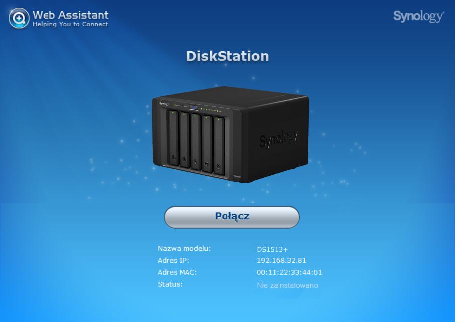 Rozdział Instalowanie systemu DiskStation Manager Rozdział3: 3 Synology DiskStation Manager (DSM) to wyświetlany w przeglądarce internetowej system operacyjny oferujący narzędzia do zarządzania