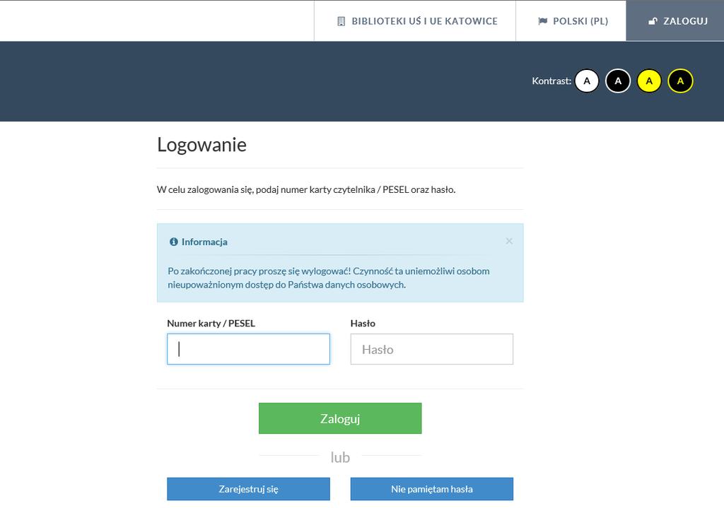 Rejestracja czytelnika Zapisu do bibliotek systemu biblioteczno-informacyjnego należy dokonać poprzez