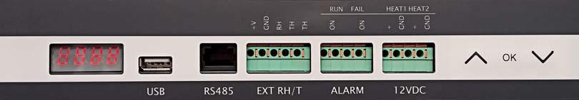 PL Panel sterowania Instrukcja Strzałka w dół - Zmniejszenie OK/ENTER Strzałka w górę - Zwiększenie 12V DC dla nagrzewnicy, woda grzewcza pod niskim ciśnieniem, prąd elektryczny ALARM ZEWNĘTRZNY