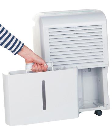 Sygnalizacja funkcji odmra ania Temperatura w pomieszczeniu Zaprogramowany czas dzia³ania Wilgotnoœæ w pomieszczeniu Wilgotnoœæ docelowa Sygnalizacja ostrzegawcza o pe³nym zbiorniu wody (5) W³¹cznik
