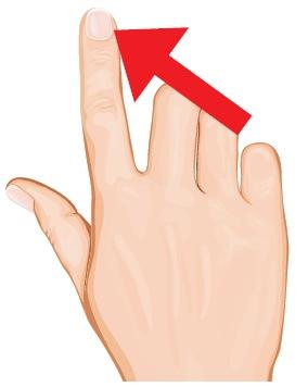 Symbol Działanie Przesunięcie jednym palcem po touchpadzie (przesuwanie kursora) Klikanie jednym lub dwoma