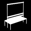 jednostronne ławki z oparciem i wieszakami (Łsz 1, Łsz 1a) dwustronne ławki z oparciem i wieszakami (Łsz 2, Łsz 2a) PARAMETRY TECHNICZNE Stoły, ławki, krzesła i wieszaki Oznaczenie
