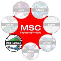 Work within a completely integrated environment MSC Nastran is closely linked with the pre-processor postprocessor Patran.