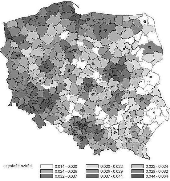 104 Kamil Gala wojewódzkim oraz czy jest miastem powyżej 500 tys. mieszkańców. Wszystkie obliczenia zostały wykonane z wykorzystaniem środowiska R.