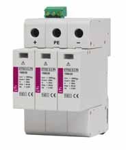 Ograniczniki przepięć ETITEC S C-PV, 2 (C) Seria ograniczników przepięć ETITEC S C-PV jest przeznaczona do ochrony systemów fotowoltaicznych PV przed przepięciami: łączeniowymi lub pochodzącymi od
