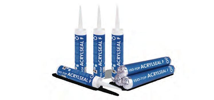 60 \ USZCZELNIACZE ISO-TOP ACRYLSEAL F Zdjęcia podobne do oryginału OPIS PRODUKTU ISO-TOP ACRYLSEAL F to wysokowartościowy plastycznoelastyczny środek uszczelniający, bez środków rozpuszczalnikowych