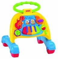 FP Muzyczny chodzik 2 w 1 Mattel Jest to prawdziwe mobilne centrum zabaw z muzyką i dźwiękami, w pełni funkcjonalne także dla dziecka, które jeszcze nie chodzi i może