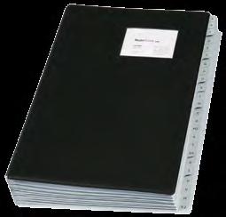 Teczka korespondencyjna MYLAR A4 Pronto Okładki wykonane z tektury o grubości: 2,4mm i gramaturze: 1440g/m², pokryte gładką folią PVC (100µm) Gramatura wewnętrznych