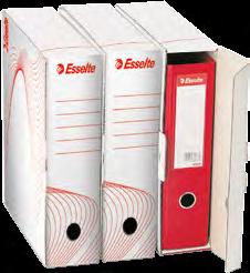 ES237 ES234 białe Pudło archiwizacyjne Esselte zbiorcze białe Przeznaczone do transportu i przechowywania dokumentów w pudełkach BOXY 80 i 100