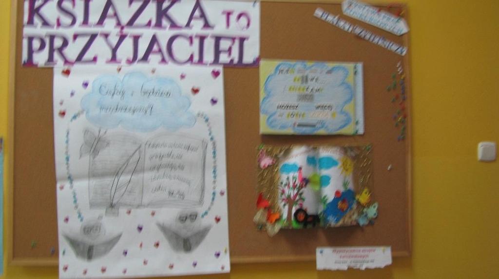 2. Szkolny Konkurs biblioteczny: plakat promujący czytelnictwo- Uczniowie wykazali się niezwykłą