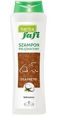 SE - 7147 Fafi szampon dla fretki kokosowy Do mokrych kąpieli pielęgnacyjnych skóry i sierści fretki. Skutecznie eliminuje przykry zapach i dokładnie usuwa brud, nadaje sierści elastyczność i połysk.