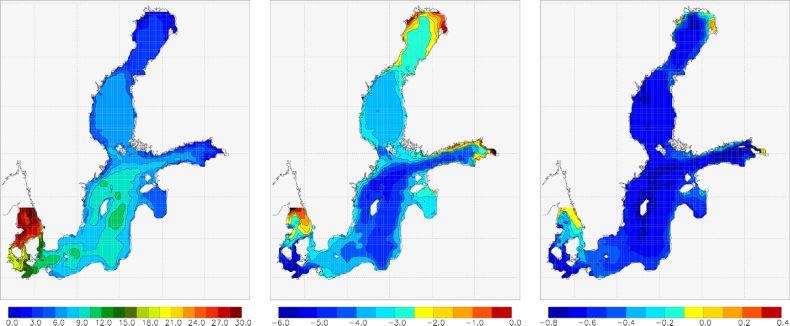 Modelowanie Bałtyk - cd Fig. Vertically averaged salinity (%) in the Baltic Sea (Meier, 2006).