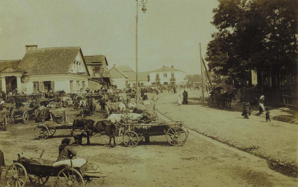 21 22 21 25 lipiec 1914 rok. Fragment rynku Rejowca.